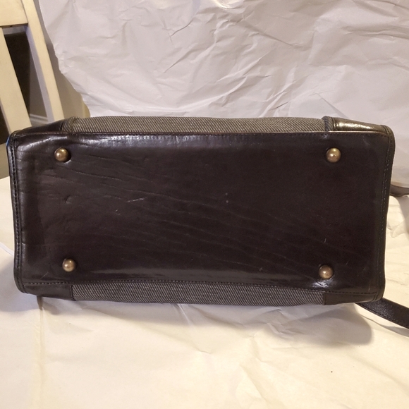 BRAHMIN | Leather Gray Wool Handbag - Picture 5 of 9